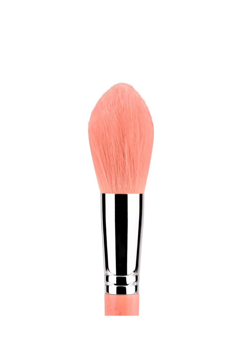 Bdellium Tools Bdellium Tools Professional Makeup Brush - Pink Bambu Series 974 Tapered Powder - With Soft Synthetic Fibers, For Sculpt & Shape (Pink, 1pc)  - Image 2