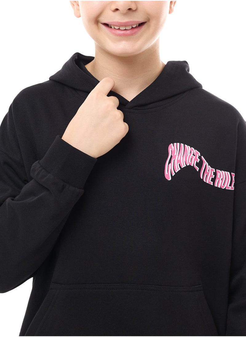 فكتور اند جين هودي للأولاد (8-14 سنة) أسود - Image 5