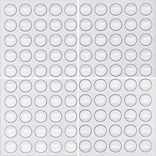 Eshanmu Clear Soft Close Drawer Cabinet Door Bumpers - 10Mm4Mm - Sound Dampening Adhesive Transparent Rubber Pads Feet - Surface Protection Furniture Stoppers Protector - Hemispherical Shape - 100Pcs - Image 1