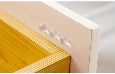Eshanmu Clear Soft Close Drawer Cabinet Door Bumpers - 10Mm4Mm - Sound Dampening Adhesive Transparent Rubber Pads Feet - Surface Protection Furniture Stoppers Protector - Hemispherical Shape - 100Pcs - Image 5