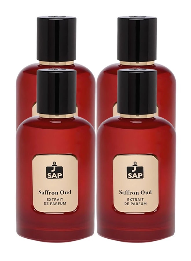 SAP 4 Pieces Saffron Oud Perfume For Unisex 100ml EDP - Image 1