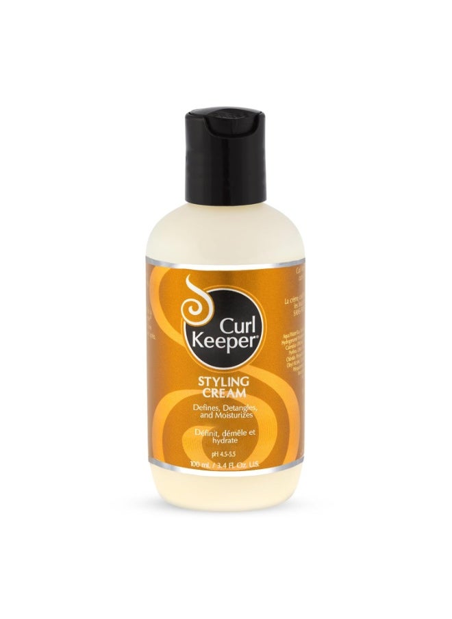 Curl Keeper Curl Keeper Hair Styling Cream for Curly Hair, 3 Fl Oz - Frizz-Free Curl Defining Cream Defines, Detangles & Moisturizes for All Curl Types - Silicone-Free & Water Based Hair Styler or Men & Women  - Image 1