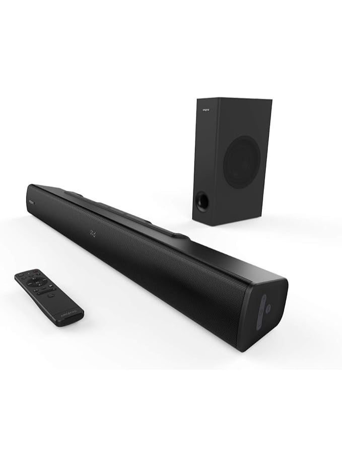 Creative Stage V2 2.1 Channel 160W Soundbar with Subwoofer, Clear Dialog and Surround by Sound Blaster, Bluetooth 5.0, TV ARC, Optical, and USB Audio,Adjustable Bass and Treble, for TV - Image 1