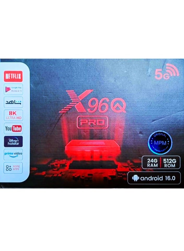 X96Q Pro Android TV Box – 24GB RAM, 512ROM, 8K Ultra HD, 5G Support - Image 2