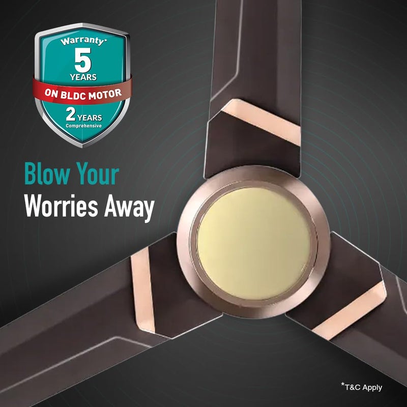 KUHL KUHL Juwel J3 1200 mm 65 Power Saving BLDC Ceiling Fan BEE 5 Star Rated ISI Marked High Air Flow 5 Year Warranty on Motor Espresso - Image 4