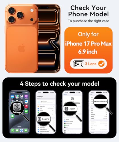 CANSHN 360° Spin Magnetic Stand for iPhone 17 Pro Max Case with Camera Control [Full Camera Protection] [Compatible with Magsafe] Translucent Matte Shockproof Protective Phone Cover - Ultramarine - Image 2