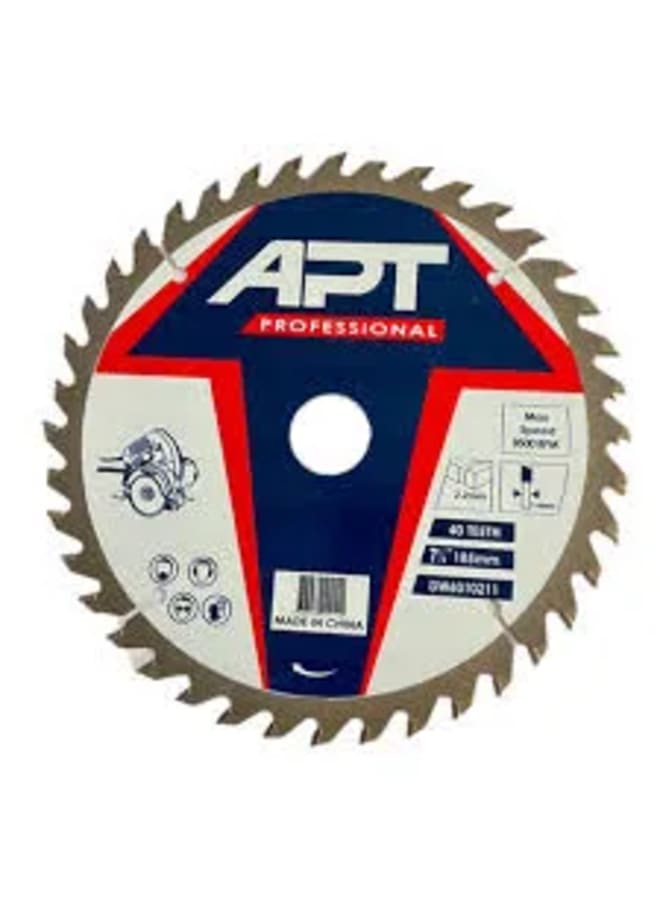 Apt Circular Saw Blade for Wood 7" 40T  - Image 2