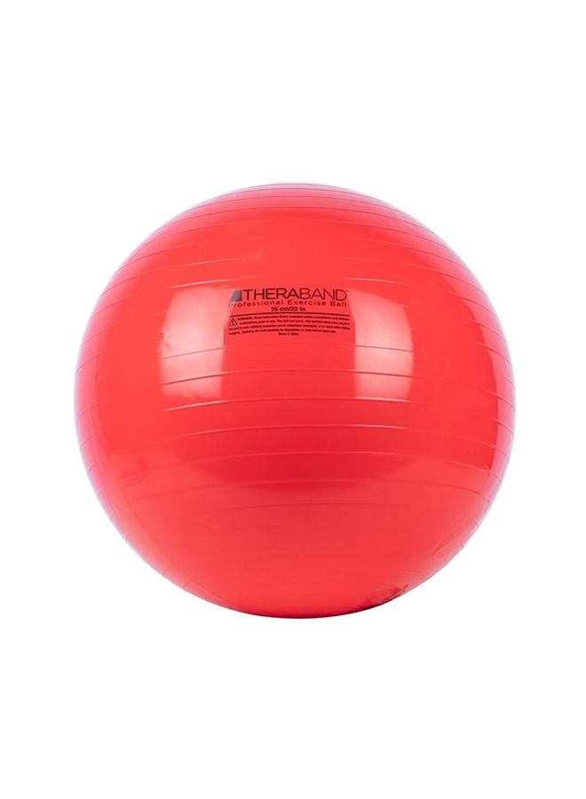 THERABAND 55cm Stability Ball – Professional Grade Inflatable Fitness Ball – Ideal for Core Workouts, Posture Correction, Birthing & Pregnancy Exercise – Red, Standard Series - Image 1