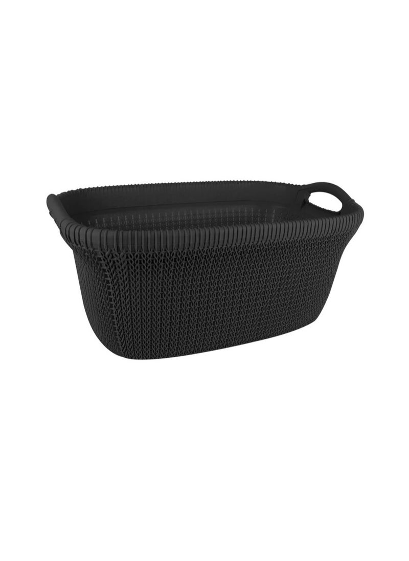 El Helal & Silver Star Black oval laundry basket 250102 