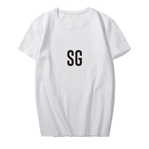 kpop Youth League 7th Anniversary Abbreviation Member Name Surrounding Should Aid Song Playing Clothing Same Style Short Sleeve T-shirt Male and Female Couples FG White - Image 4