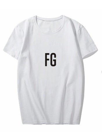 kpop Youth League 7th Anniversary Abbreviation Member Name Surrounding Should Aid Song Playing Clothing Same Style Short Sleeve T-shirt Male and Female Couples FG White - Image 1