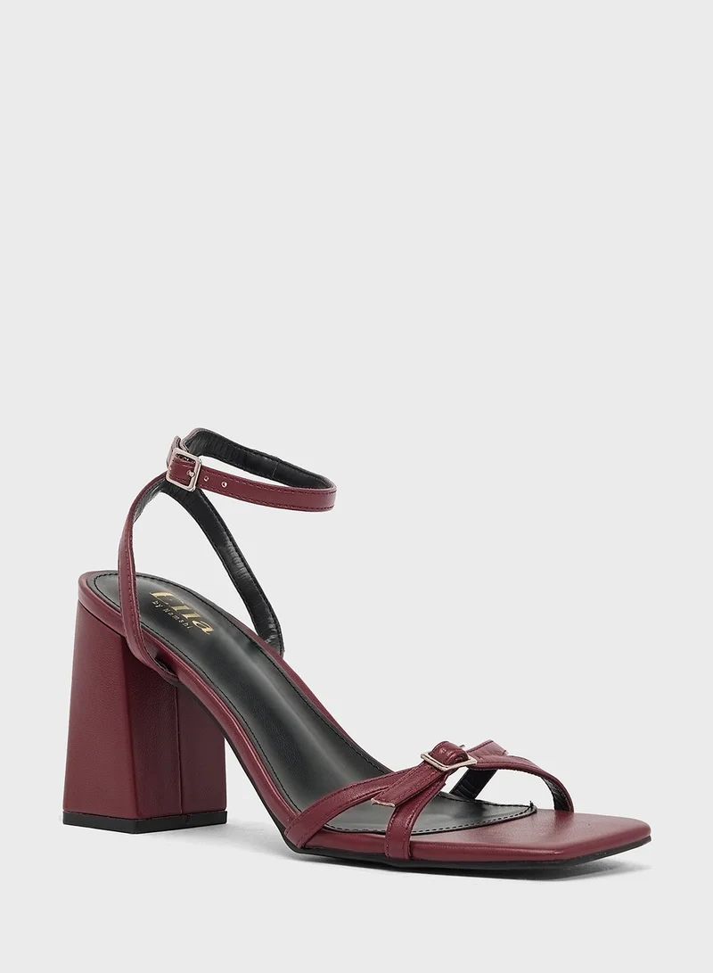 ايلا High Heel Sandal With Ankle Strap