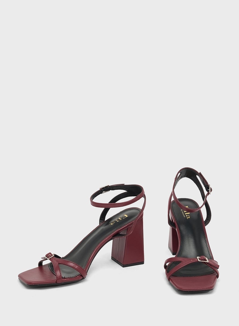 ELLA High Heel Sandal With Ankle Strap - Image 4