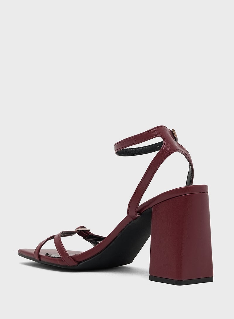 ELLA High Heel Sandal With Ankle Strap - Image 3