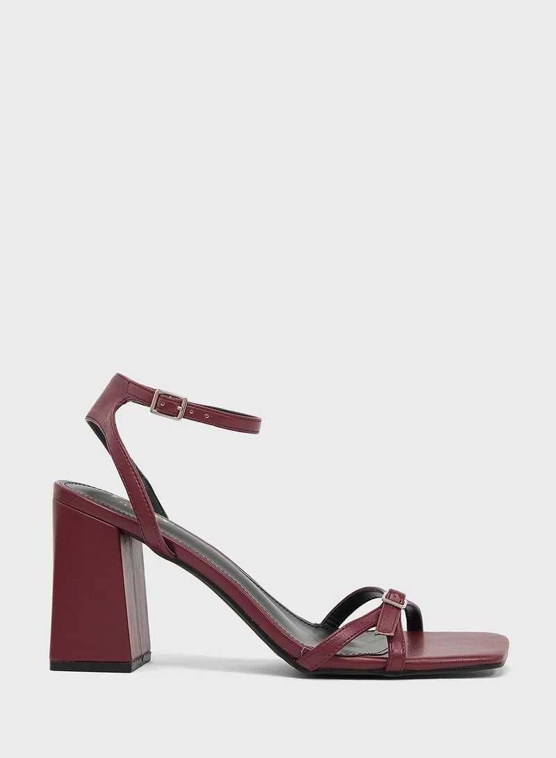 ايلا High Heel Sandal With Ankle Strap