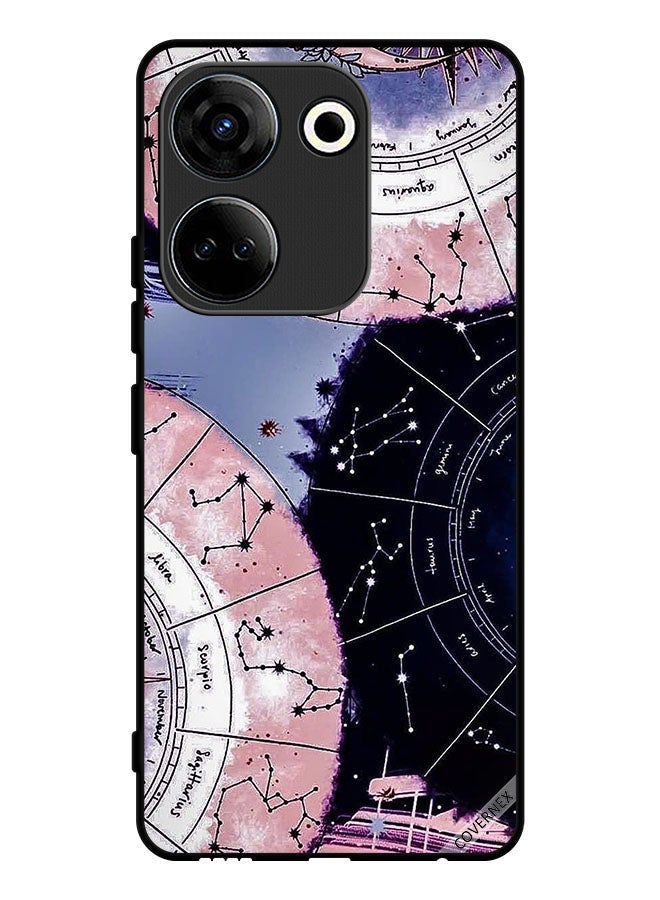 Covernex Protective Case Cover For Tecno Camon 20 Zodiac & Astrology Wallpaper - Image 1