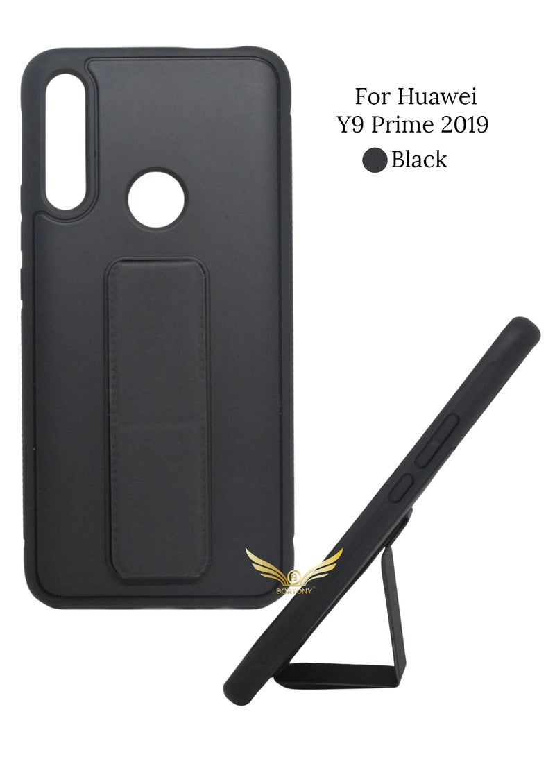 BORTONY Finger Grip Car Mount Protective Case Cover For Huawei Y9 Prime - Image 1