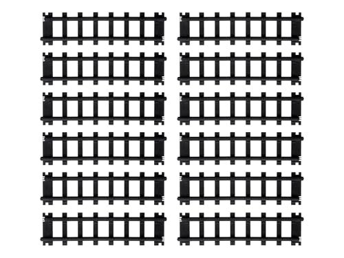 Lionel Battery O Gauge 12Piece Straight Black Plastic Track Pack - Image 1
