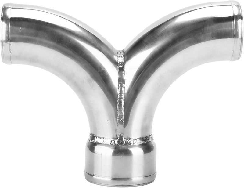 woobles Car Twin Turbo Y Pipe 2.5in to 3in Stainless Steel Vehicle Accessories Modification for Car Dual Air Intake Intercooler Pipe Twin Turbo Intercooler Piping - Image 1