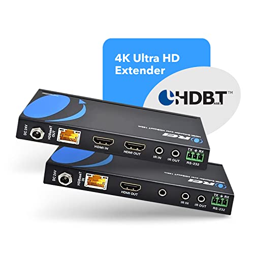 OREI HDMI Over Ethernet Extender up to 230 Feet 4K60Hz with BiDirectional IR PoC 4K HDMI Extender Over Ethernet with HDBaseT Technology for Near Zero Latency - Image 3