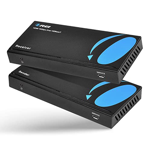 OREI HDMI Over Ethernet Extender up to 230 Feet 4K60Hz with BiDirectional IR PoC 4K HDMI Extender Over Ethernet with HDBaseT Technology for Near Zero Latency - Image 1