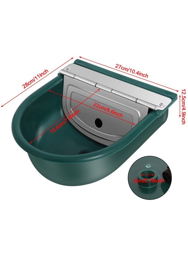 Piwerod Automatic Water Bowl Plastic Livestock Waterer with Float Valves, (Drain Hole), 39 inch Water Hose, Quick Connector, Livestock Horse Waterer Dispenser for Dogs,Horse,Calf,Chicken,Goat, Water Trough - Image 5