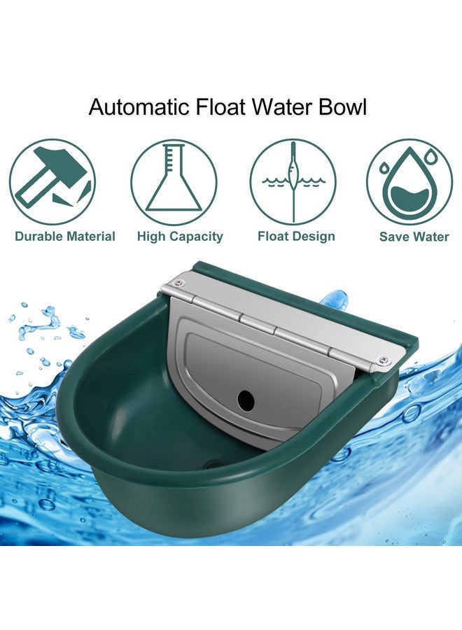 Piwerod Automatic Water Bowl Plastic Livestock Waterer with Float Valves, (Drain Hole), 39 inch Water Hose, Quick Connector, Livestock Horse Waterer Dispenser for Dogs,Horse,Calf,Chicken,Goat, Water Trough - Image 4