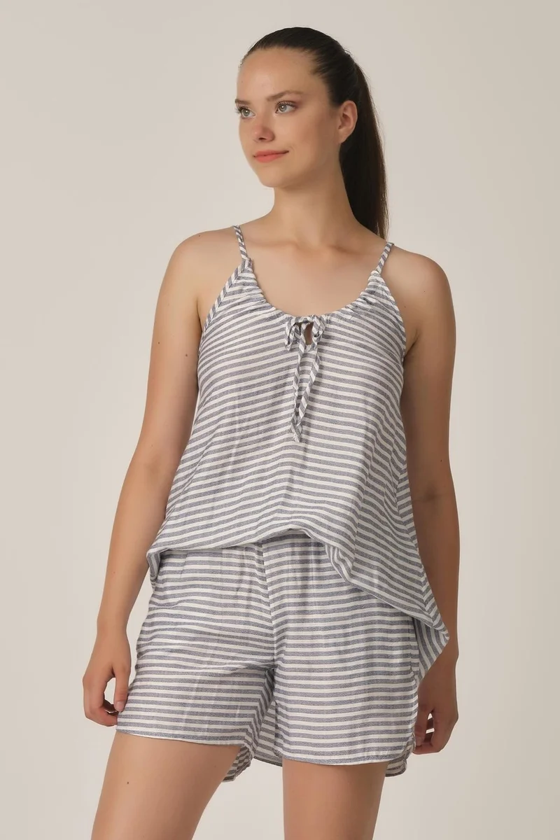 الكسندر جاردي Alexandergardı Blouse-Short Set (B21-35101)