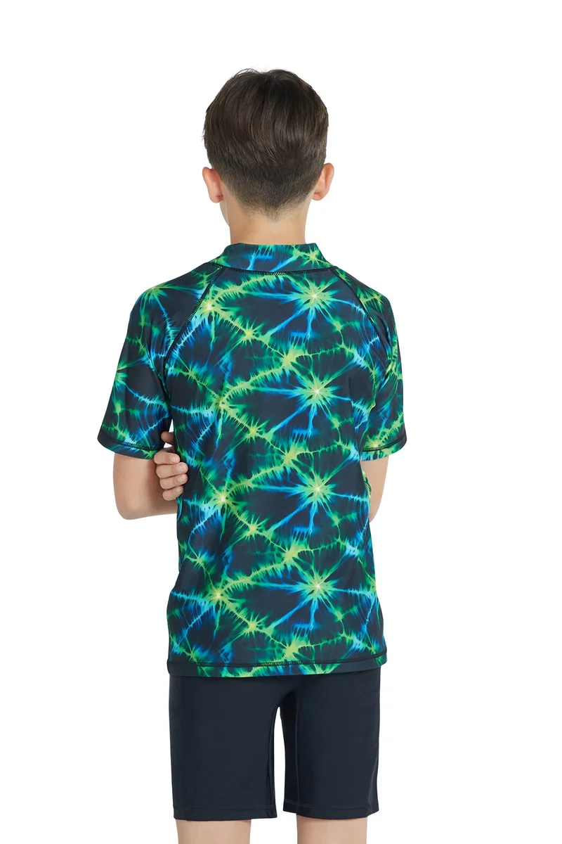 COEGA SUNWEAR COEGA Boys Youth Two-piece Swimsuit - Nero Green Tie Dye