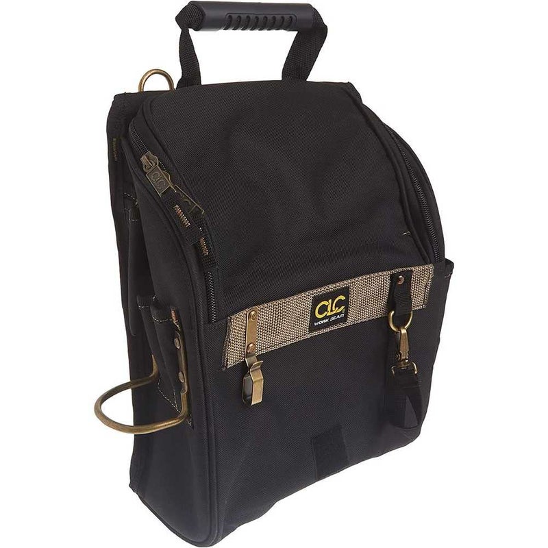 Custom Leathercraft CLC Custom Leathercraft 1509 Zippered Professional Electricians Tool Pouch 21 Pocket Black