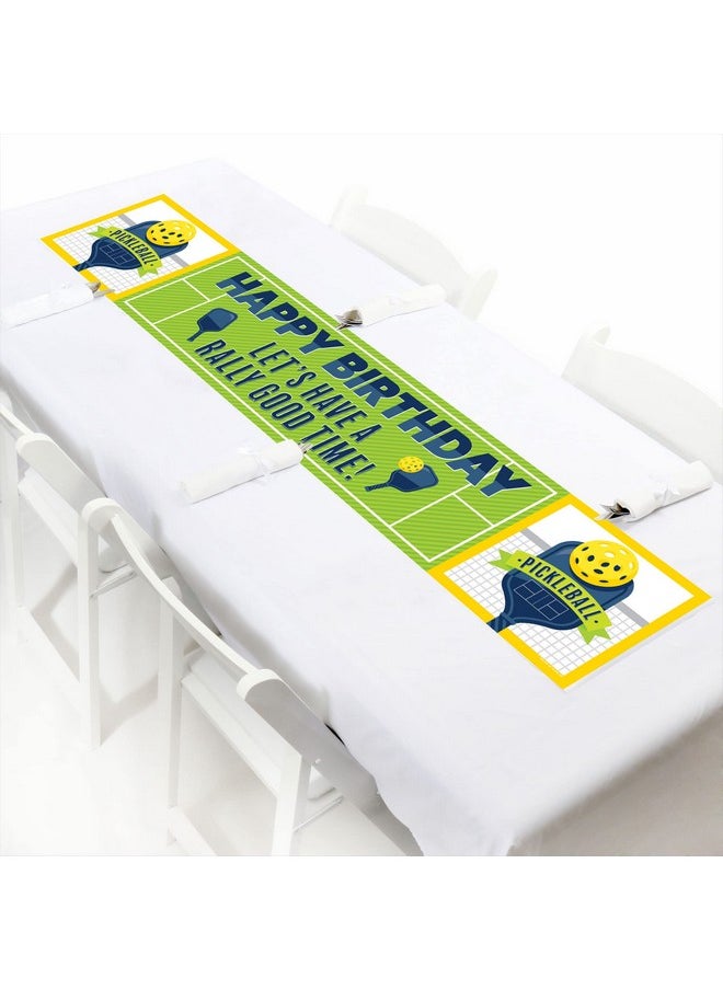 Big Dot of Happiness Big Dot of Happiness Let’s Rally - Pickleball - Happy Birthday Decorations Party Banner  - Image 5