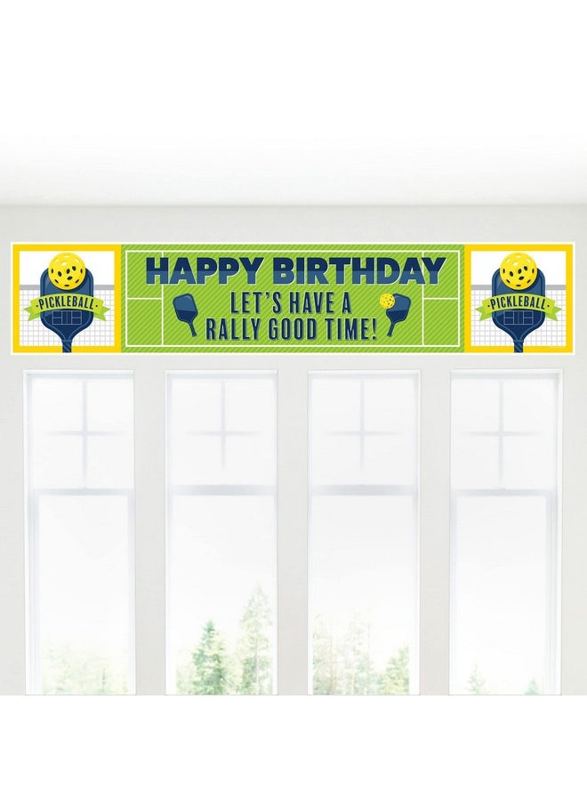 Big Dot of Happiness Big Dot of Happiness Let’s Rally - Pickleball - Happy Birthday Decorations Party Banner  - Image 4