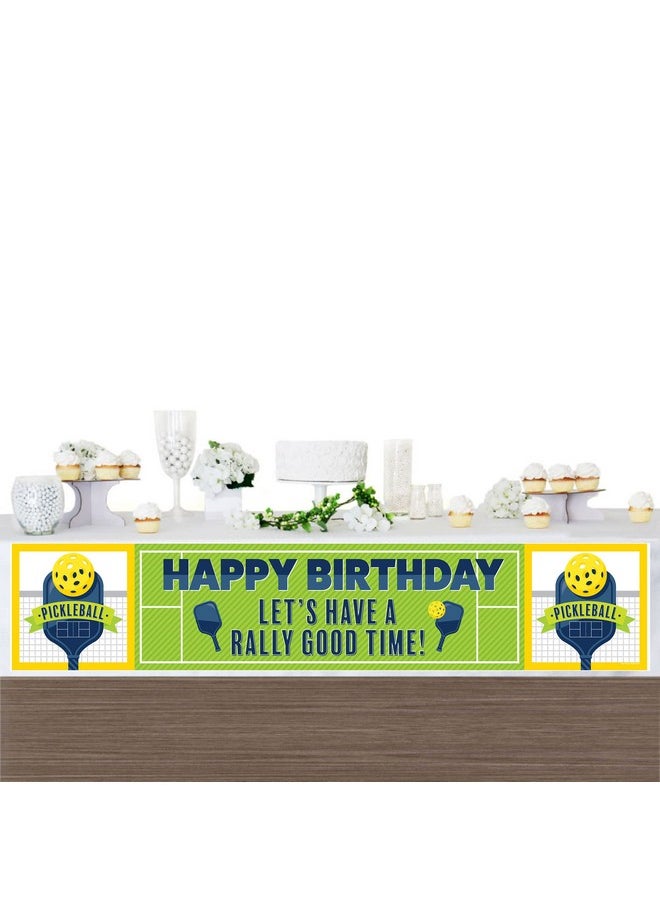 Big Dot of Happiness Big Dot of Happiness Let’s Rally - Pickleball - Happy Birthday Decorations Party Banner  - Image 3