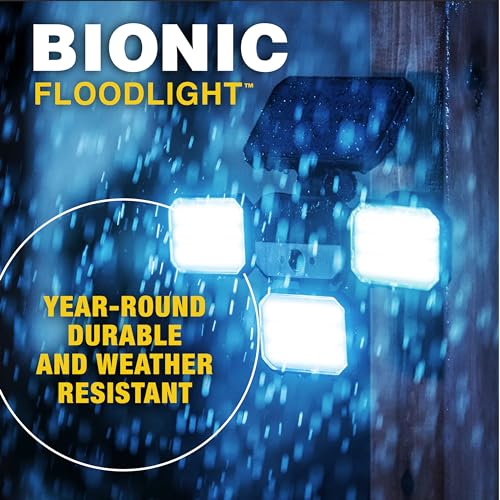 Bell Howell Bell+Howell Bionic Flood Light ASON TV, Solar Lights Outdoor Waterproof- 50% Brighter 108 COB-LED's w/Motion Sensor 180° Swivel, Adjustable Panels for Garden, Lawn and Patio As Seen On TV - Image 5