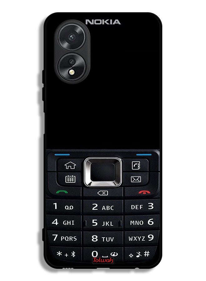 Tolwak Oppo A38 Protective Case Cover Old Phone Pattern - Image 1