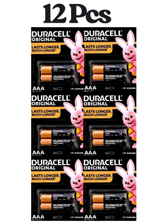دوراسيل 12 قطعة من بطاريات دوراسيل القلوية الأصلية من النوع AAA (12 قطعة) - Image 1