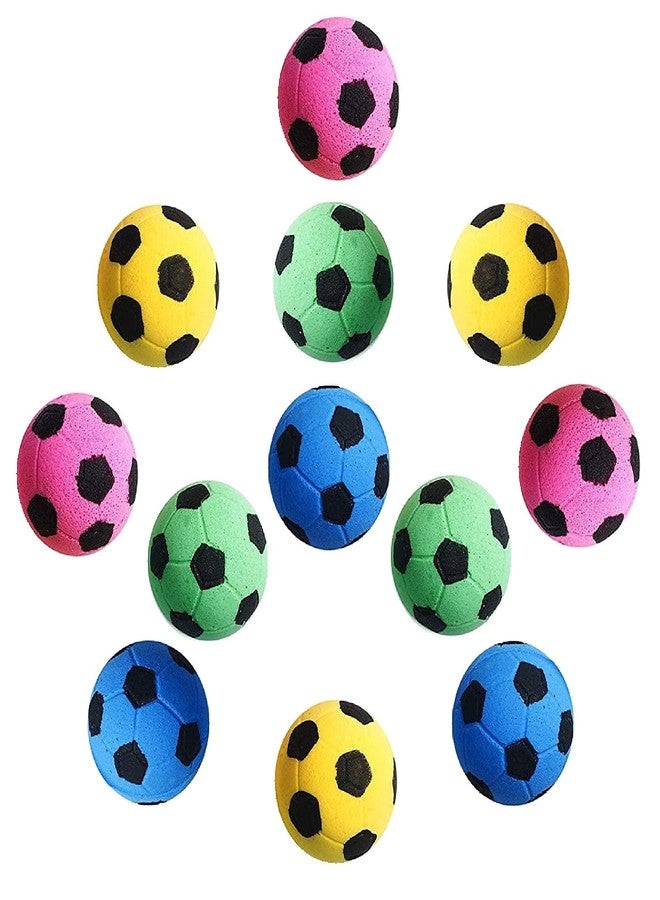 GINFH Cat Foam Ball Cat Sponge Ball Toy Cat Soccer Ball Toy Elastic Soft Foam Football(12) - Image 3