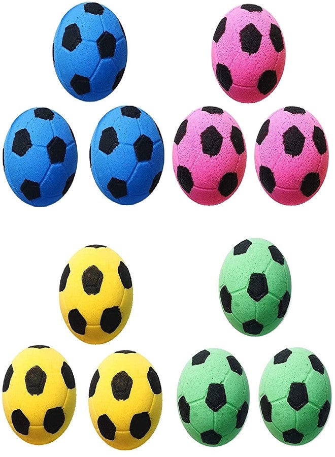 GINFH Cat Foam Ball Cat Sponge Ball Toy Cat Soccer Ball Toy Elastic Soft Foam Football(12) - Image 1