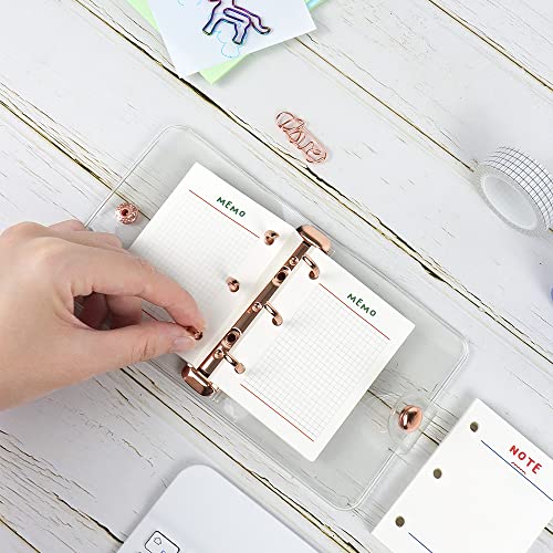 Mogoostry 3 Pack Mini Binder Filler Paper Planner Refills 3 Holes Punched Refill Papers Loose Leaf Paper for Mini 3 Ring Refillable Notebook Binders, 60 Sheets per Pack, Total 180 Sheets - Image 4