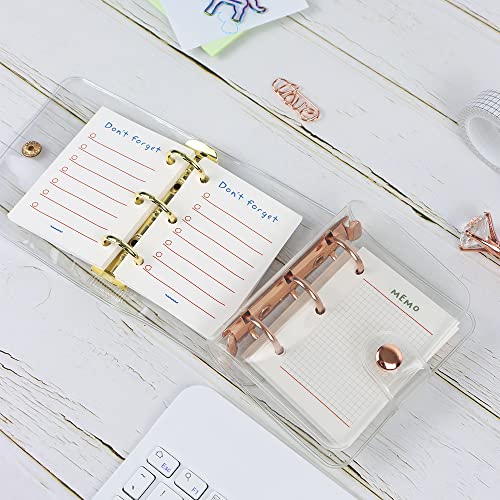 Mogoostry 3 Pack Mini Binder Filler Paper Planner Refills 3 Holes Punched Refill Papers Loose Leaf Paper for Mini 3 Ring Refillable Notebook Binders, 60 Sheets per Pack, Total 180 Sheets - Image 3