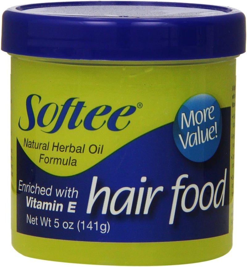 Softee Hair Food with Vitamin E - 5 oz Natural Herbal Oil Formula - Image 1