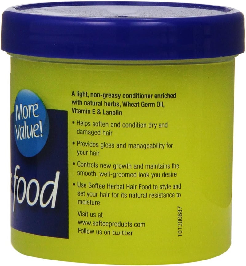 Softee Hair Food with Vitamin E - 5 oz Natural Herbal Oil Formula - Image 3