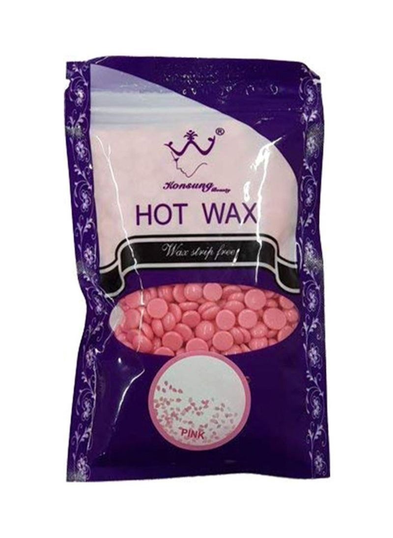 Konsung Beauty - Hard Wax Beans Hair Removal Waxing Hot Bikini Depilatory No Strip Pellet Lavender Style with sticks Wax - Image 1
