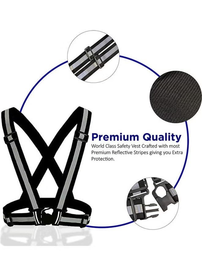 YJ Adjustable Reflective Bike Vest 12.7x14.9x5.1cm - Image 2