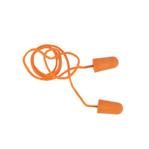 KARAM EP02 Disposable Foam Corded Ear Plugs with Cottan Thread | Noise Reduction Earplugs for Sleeping, Work, Swimming & Construction | Soft & Comfortable with SNR 34dB - Image 1