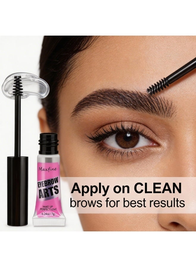 Maxfine Extreme Hold Clear Eyebrow Setting Gel, Waterproof Brow Laminator with Precision Micro-Wand, Long-Lasting Non-Sticky Styling Wax, 7g - Image 5