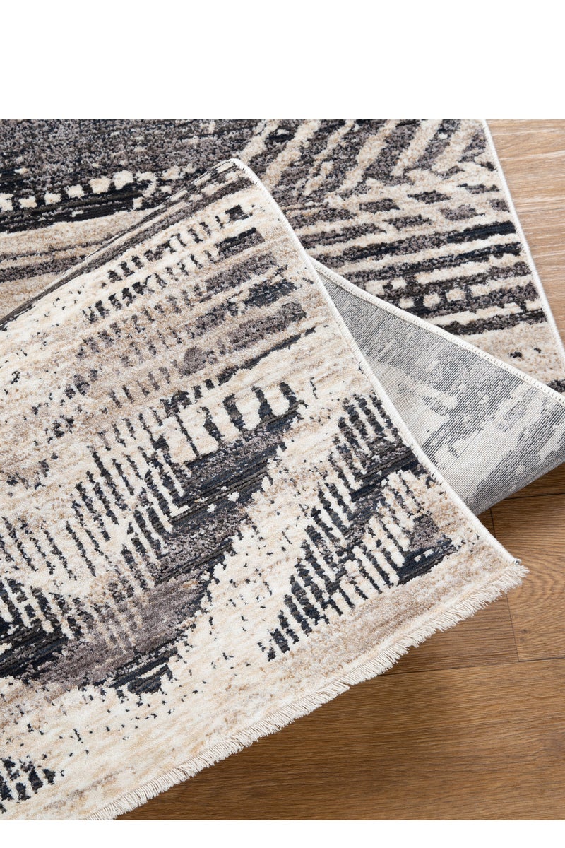 لوفت سجادة كريسنت، سجادة غرفة معيشة عصرية، سجادات أرضية ناعمة، وسائد سجاد، سجادة أريكة مانعة للانزلاق، سجادة غرفة معيشة قابلة للغسل، مقاس 160×220 سم، متعدد الألوان -1601/RD9-D - Image 2