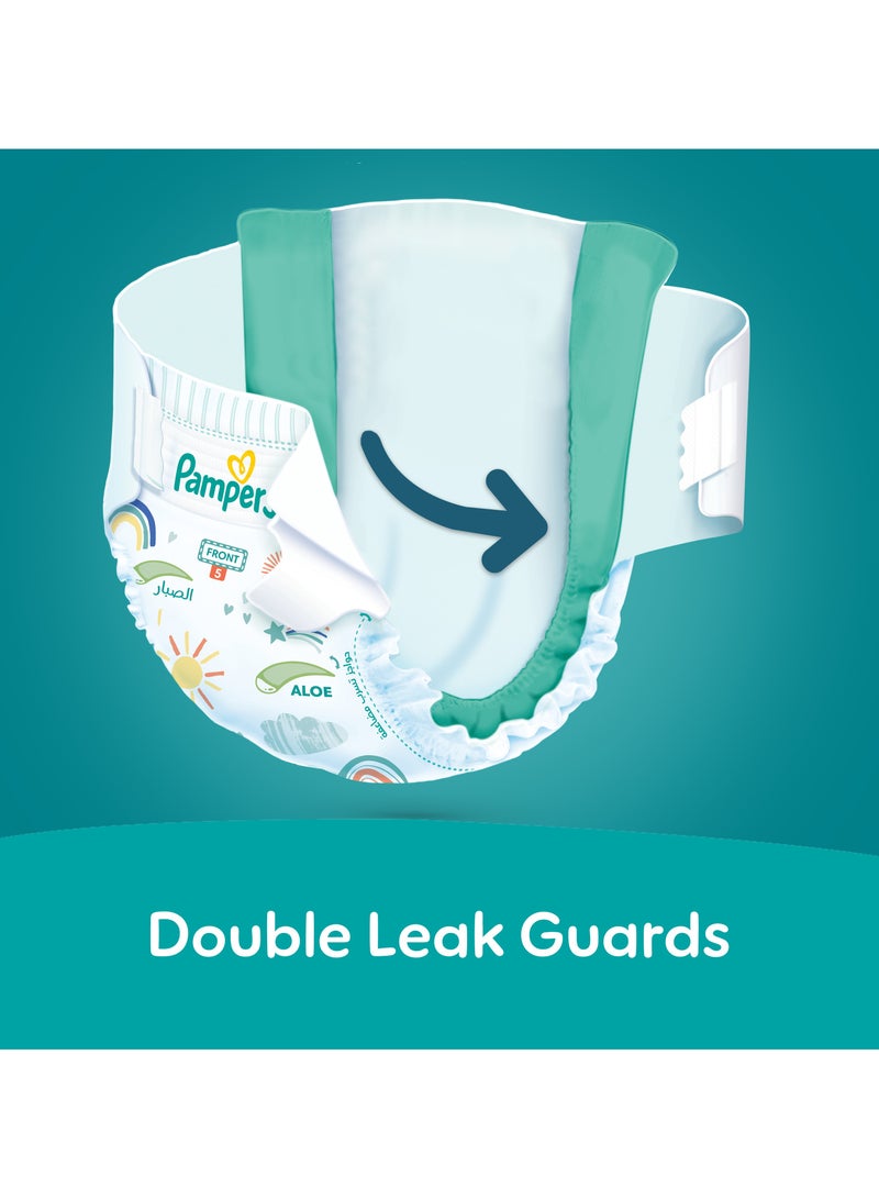 Pampers Rash Protection Taped Diapers Size 5 11-16kg  Aloe Vera Lotion For Rash Protection - Image 5
