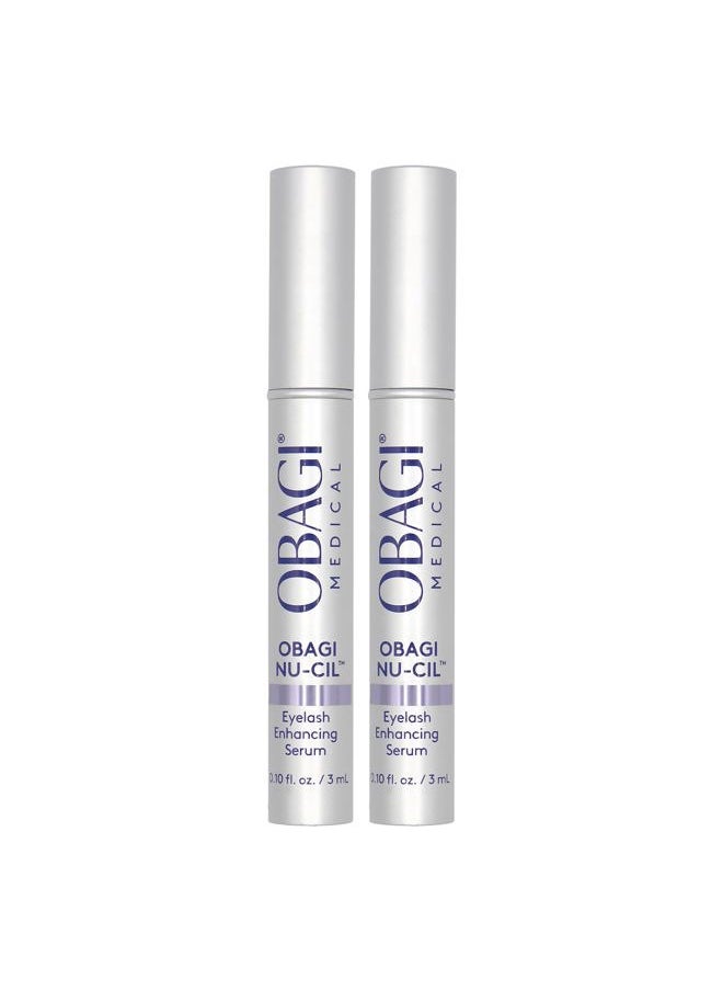 Obagi Medical Obagi Nu-Cil Eyelash Enhancing Serum – Nourishing Lash Serum with Biotin for Thicker & More Defined-Looking Lashes – 0.1 oz, Pack of 2  - Image 1