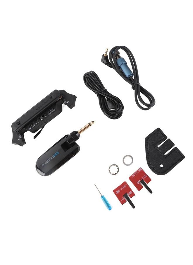 Guitar Pickup Bluetooth Wireless and Wired Dual Output Folk Guitar Pickup for Live Houses Classrooms Bars